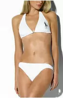 2013 swimwear ralph lauren classic women polo bikini rl6002 blanc